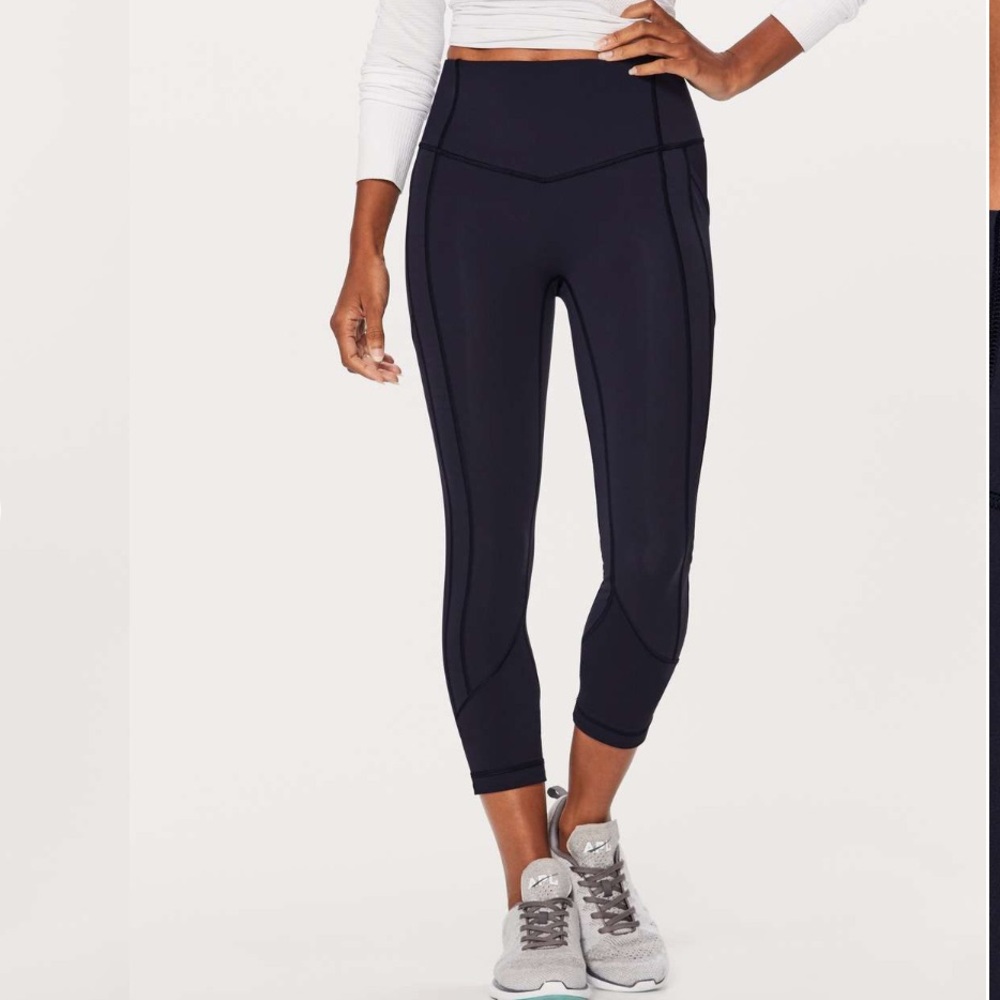 Lululemon All The Right Places Crop II *23" Midnight Navy size 12